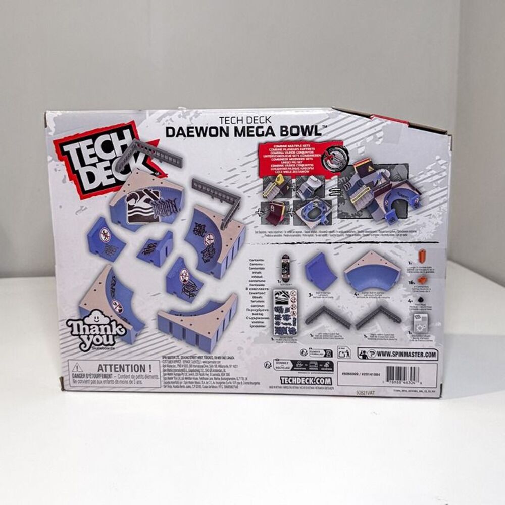 Tech Deck, Daewon X-Connect Mega Bowl Park Creator Fingerboard Ramp Playset - Picture 4 of 6